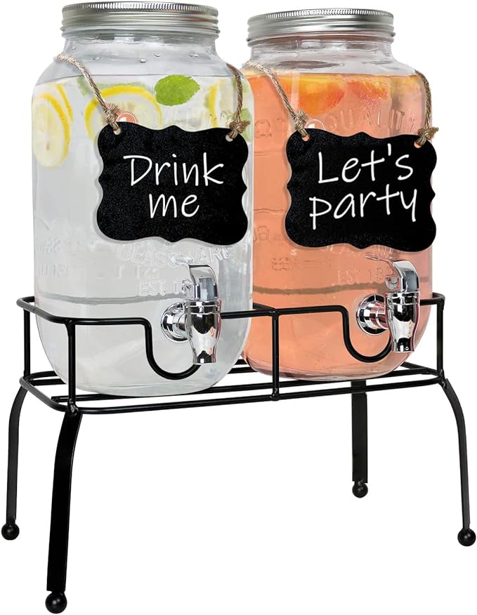 Glass Drink Dispenser for Parties