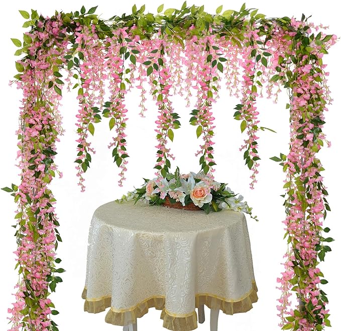 Wisteria Vine Silk Hanging Flower Garland