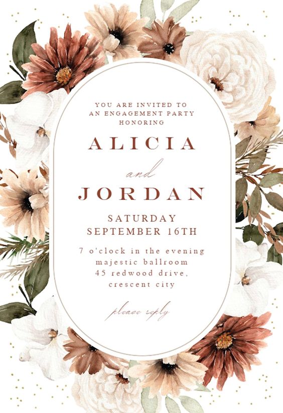 fall party invitation ideas