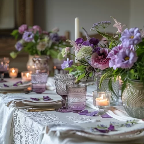 table scape for a dinner party