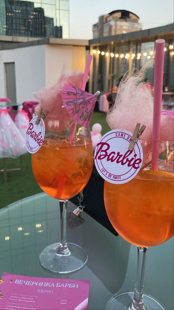 barbie party drinks